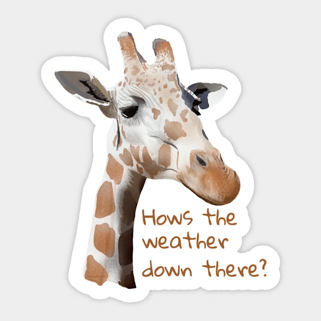 How’s the Weather Down There? Sticker by MamaODea